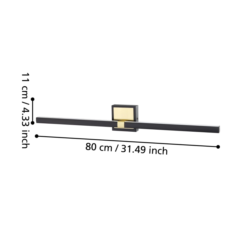 Eglo - LED Kopalniška stenska svetilka LED/17,5W/230V IP44