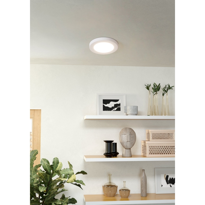 Eglo - LED vgradna stropna svetilka LED/5,5W/230V 3000K bela, premer 11,7 cm