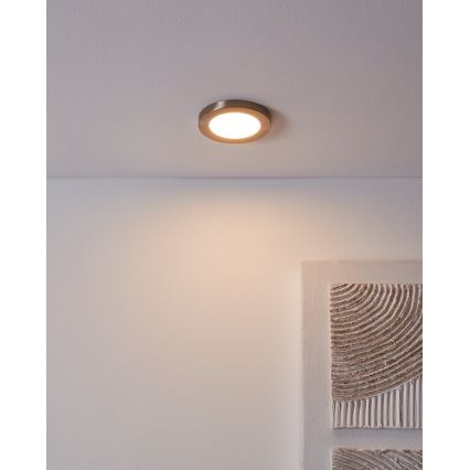 Eglo - LED Vgradna svetilka LED/5,5W/230V 3000K mat krom