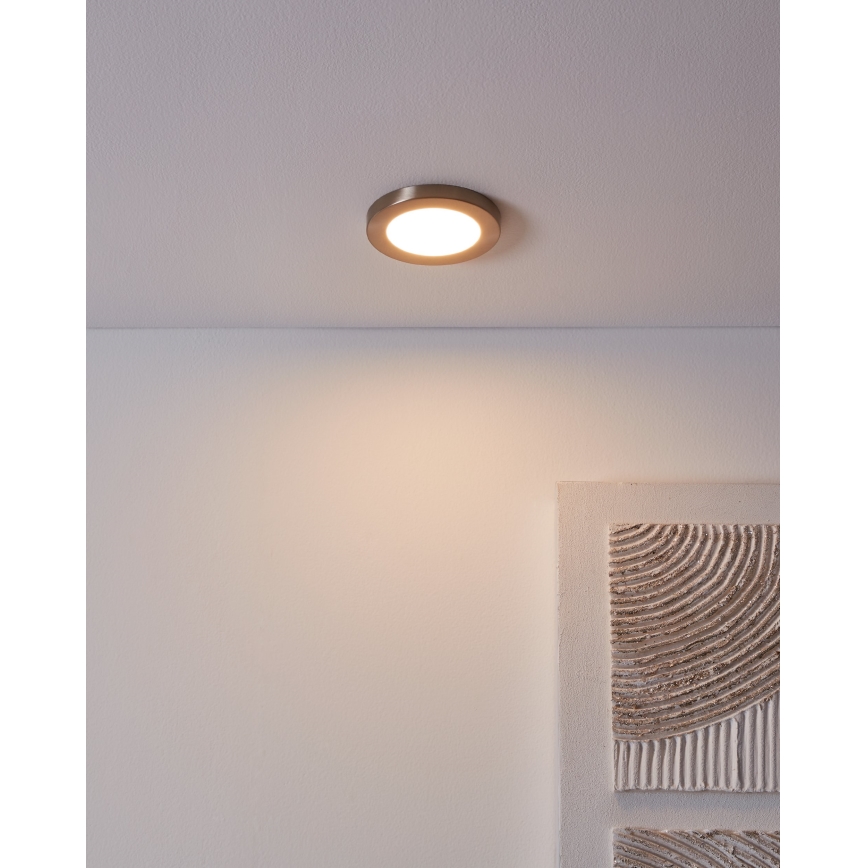 Eglo - LED Vgradna svetilka LED/5,5W/230V 3000K mat krom