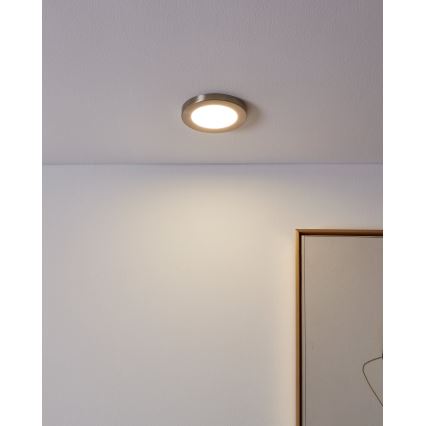 Eglo - LED Vgradna svetilka LED/5,5W/230V 4000K mat krom