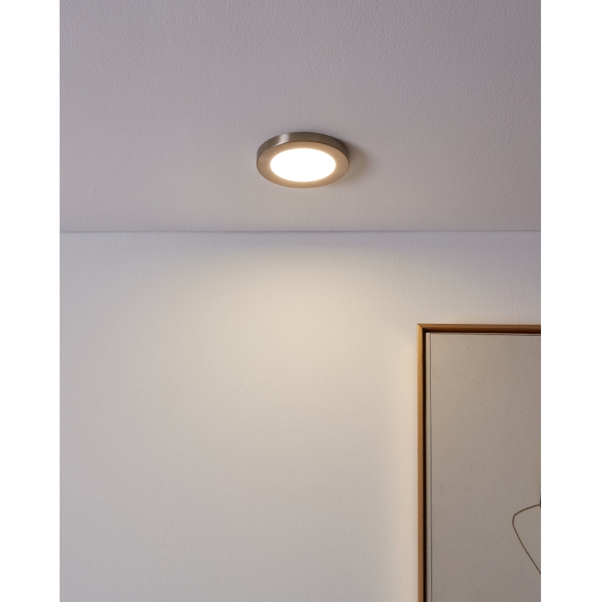 Eglo - LED Vgradna svetilka LED/5,5W/230V 4000K mat krom
