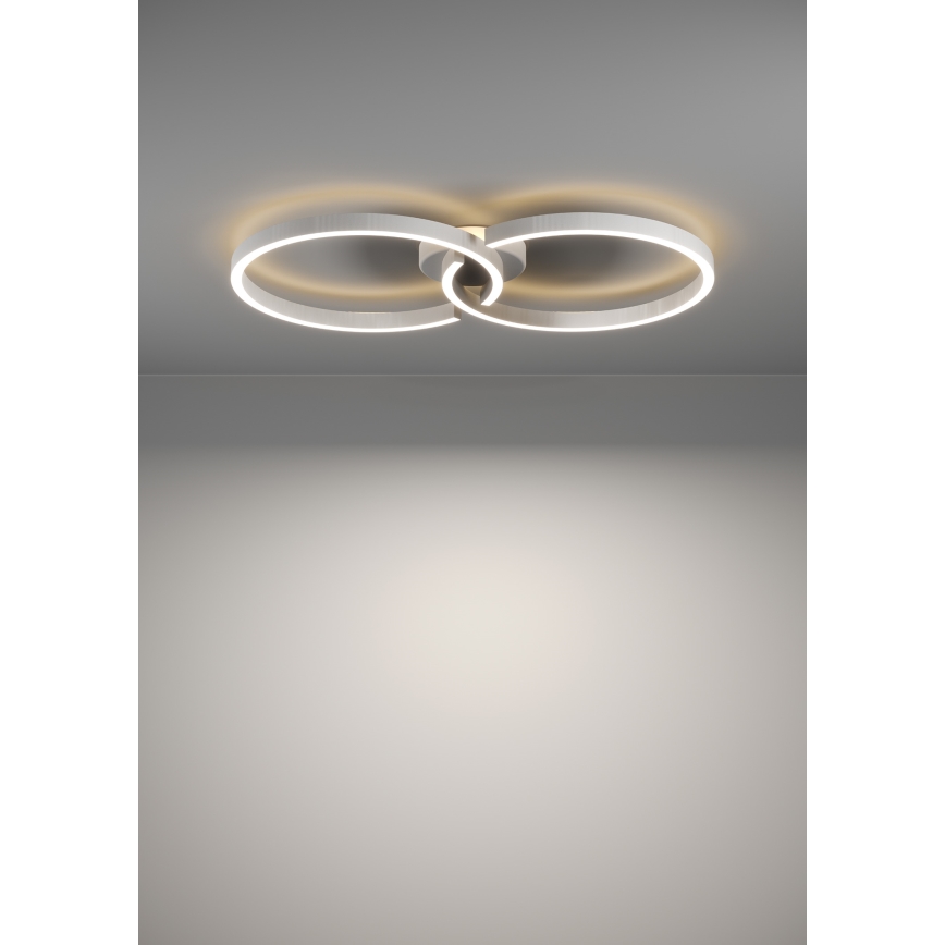 Eglo 900954 - LED RGBW Zatemnitvena stropna svetilka LED/19,5W/230V 2700-6500K bela + Daljinski upravljalnik