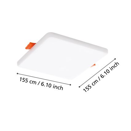 Eglo - LED Kopalniška stropna svetilka LED/11,5W/230V 15,5x15,5 cm IP65