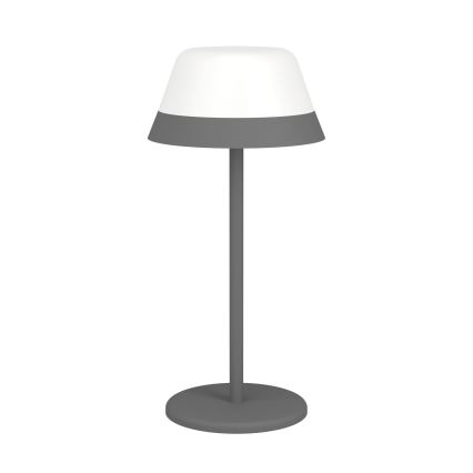 Eglo - LED RGBW Zatemnitvena zunanja svetilka na dotik 2v1 LED/1,5W/5V 2600 mAh IP54 siva
