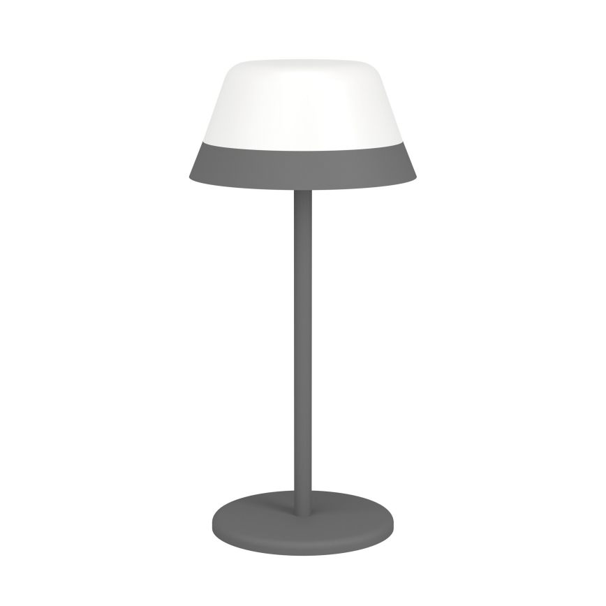Eglo - LED RGBW Zatemnitvena zunanja svetilka na dotik 2v1 LED/1,5W/5V 2600 mAh IP54 siva