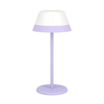 Eglo - LED RGBW Zatemnitvena zunanja svetilka na dotik 2v1 LED/1,5W/5V 2600 mAh IP54 vijolična