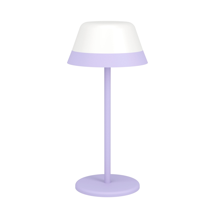 Eglo - LED RGBW Zatemnitvena zunanja svetilka na dotik 2v1 LED/1,5W/5V 2600 mAh IP54 vijolična