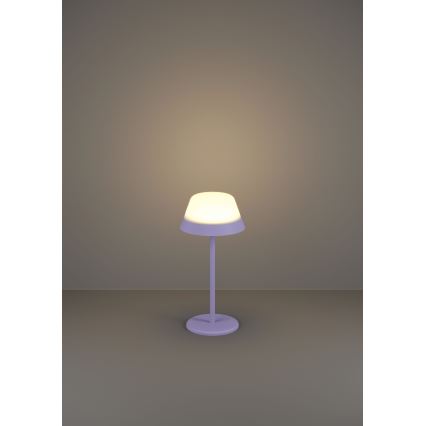 Eglo - LED RGBW Zatemnitvena zunanja svetilka na dotik 2v1 LED/1,5W/5V 2600 mAh IP54 vijolična