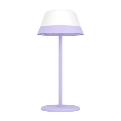 Eglo - LED RGBW Zatemnitvena zunanja svetilka na dotik 2v1 LED/1,5W/5V 2600 mAh IP54 vijolična
