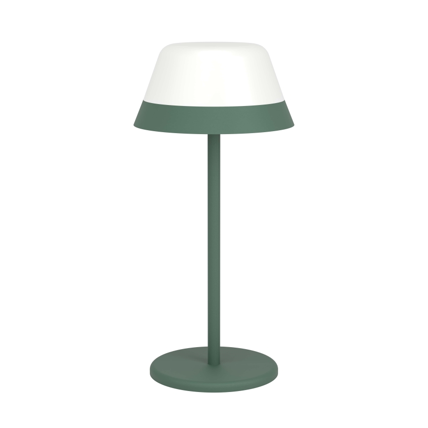 Eglo - LED RGBW Zatemnitvena zunanja svetilka na dotik 2v1 LED/1,5W/5V 2600 mAh IP54 zelena
