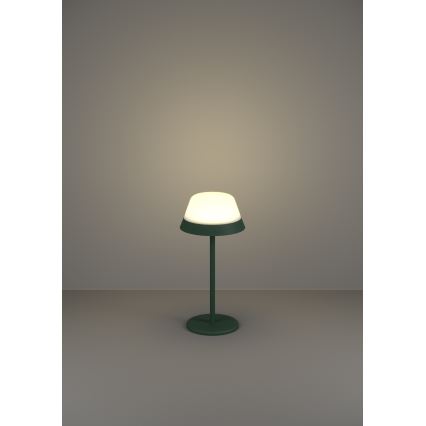 Eglo - LED RGBW Zatemnitvena zunanja svetilka na dotik 2v1 LED/1,5W/5V 2600 mAh IP54 zelena