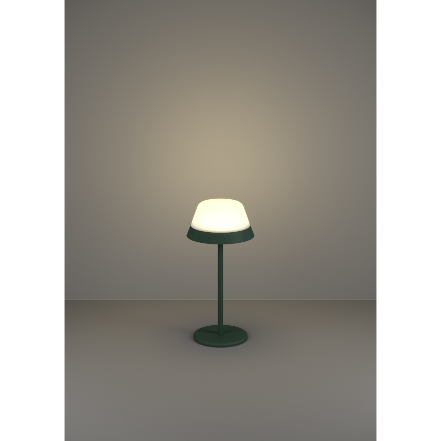 Eglo - LED RGBW Zatemnitvena zunanja svetilka na dotik 2v1 LED/1,5W/5V 2600 mAh IP54 zelena