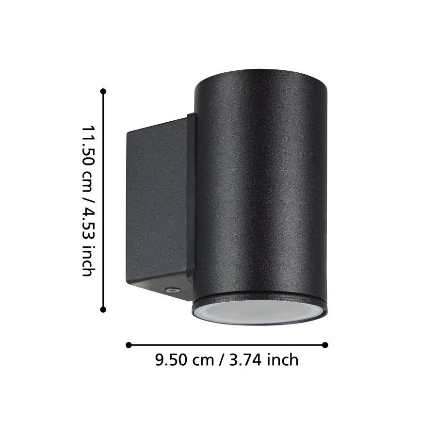 Eglo - LED Zunanja stenska svetilka 1xGU10/2,8W/230V IP44