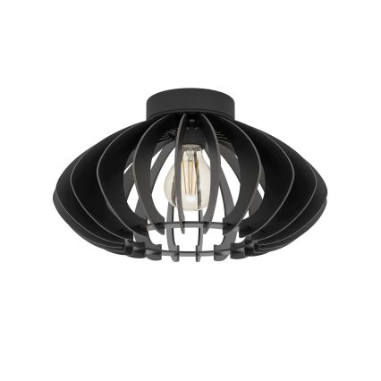 Eglo - Stropna svetilka 1xE27/40W/230V pr. 38 cm črna