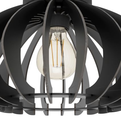 Eglo - Stropna svetilka 1xE27/40W/230V pr. 45 cm črna