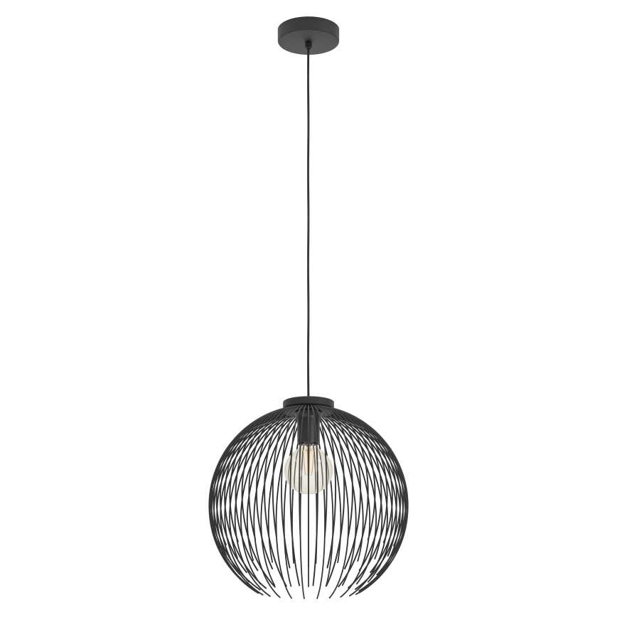 Eglo - Lestenec na vrvici 1xE27/40W/230V črna