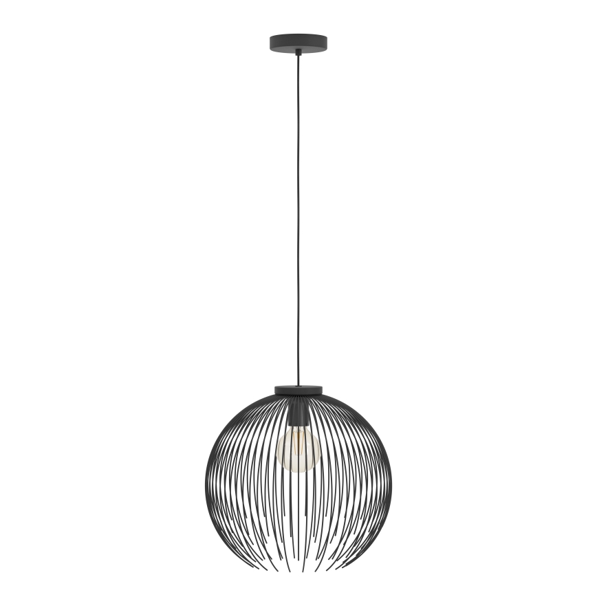 Eglo - Lestenec na vrvici 1xE27/40W/230V črna