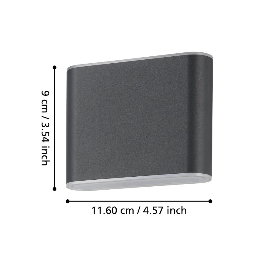 Eglo - LED Zunanja stenska svetilka 2xLED/2,9W/230V 3000K/4000K/6500K IP65