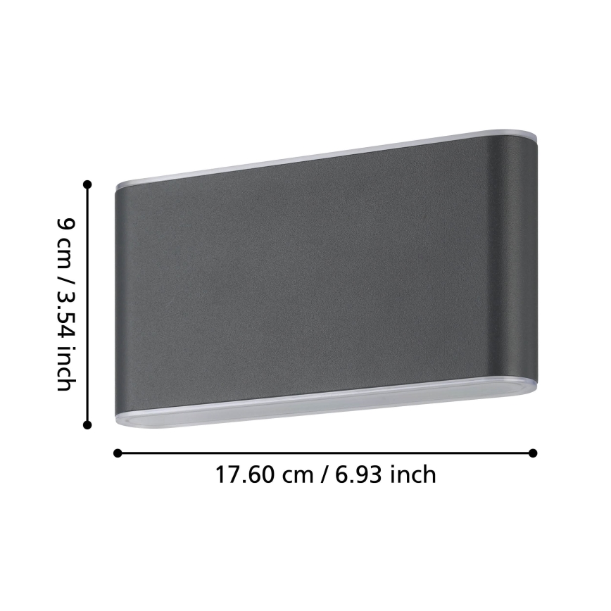Eglo - LED Zunanja stenska svetilka 2xLED/5,8W/230V IP65