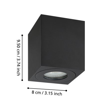 Eglo - Zunanji reflektor 1xGU10/5W/230V 8x8cm IP44
