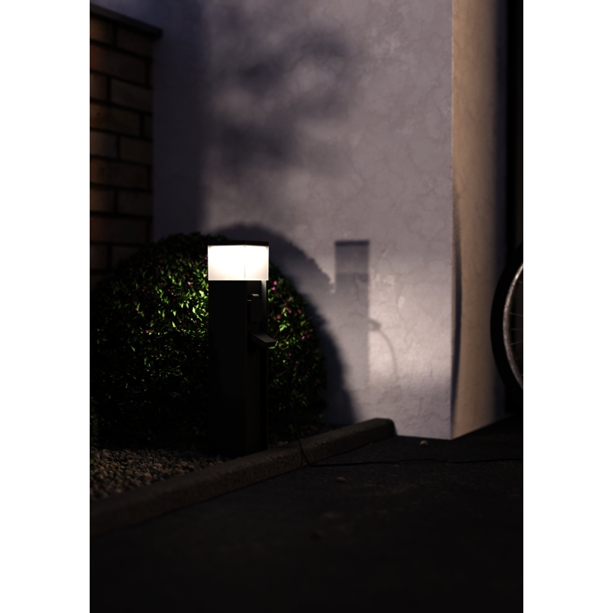 Eglo - Zunanja svetilka z dvema vtičnicama 1xE27/25W/230V IP54 antracit