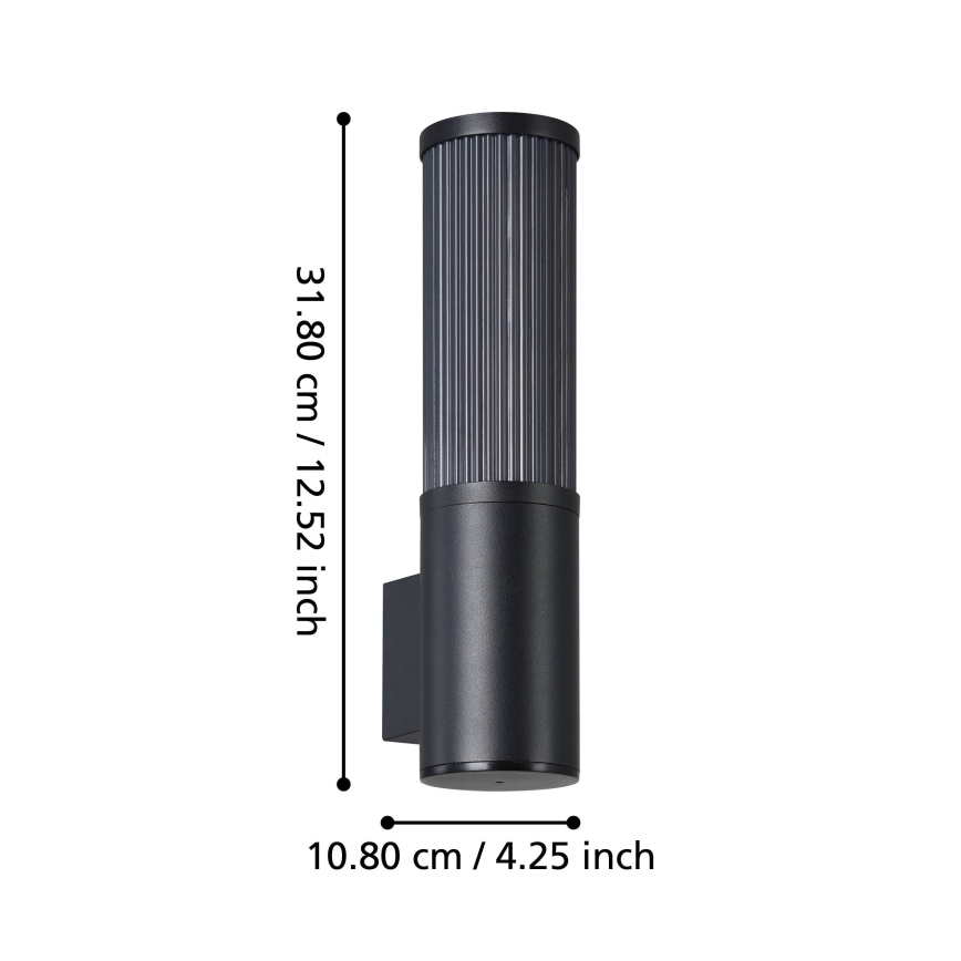 Eglo - Zunanja stenska svetilka 1xE27/15W/230V IP54