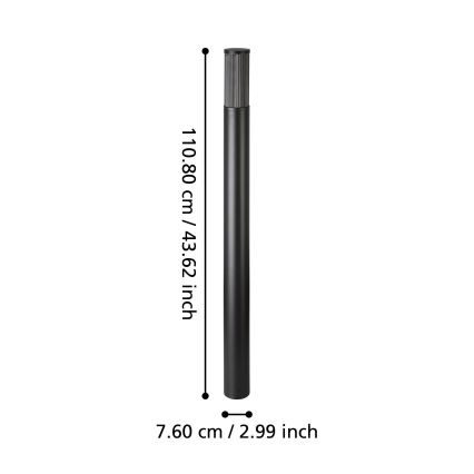 Eglo - Zunanja svetilka 1xE27/15W/230V 110 cm IP54
