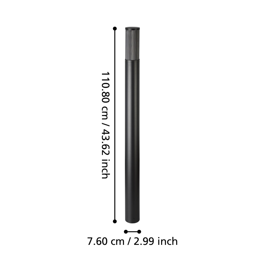 Eglo - Zunanja svetilka 1xE27/15W/230V 110 cm IP54