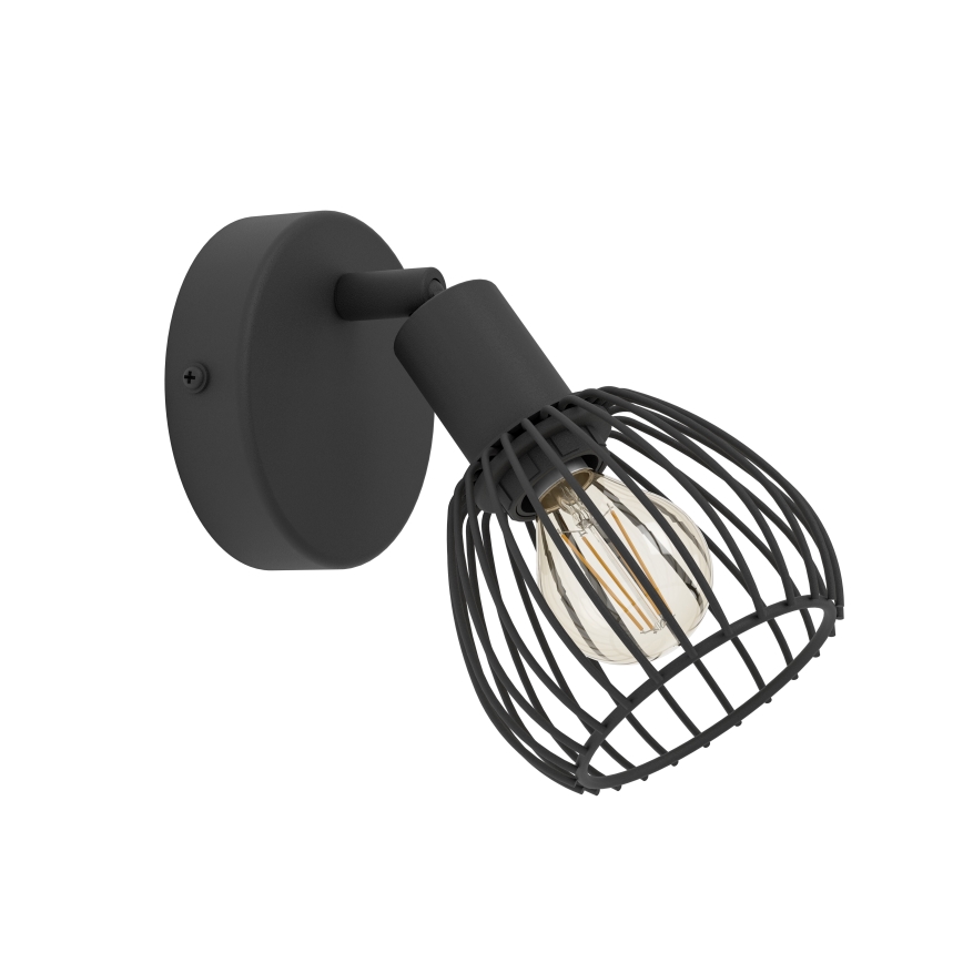 Eglo - Stenska svetilka 1xE14/40W/230V črna