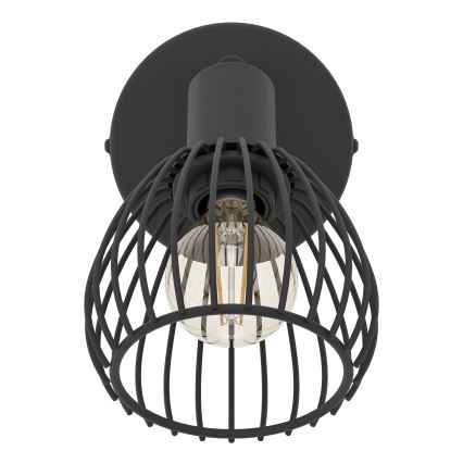 Eglo - Stenska svetilka 1xE14/40W/230V črna