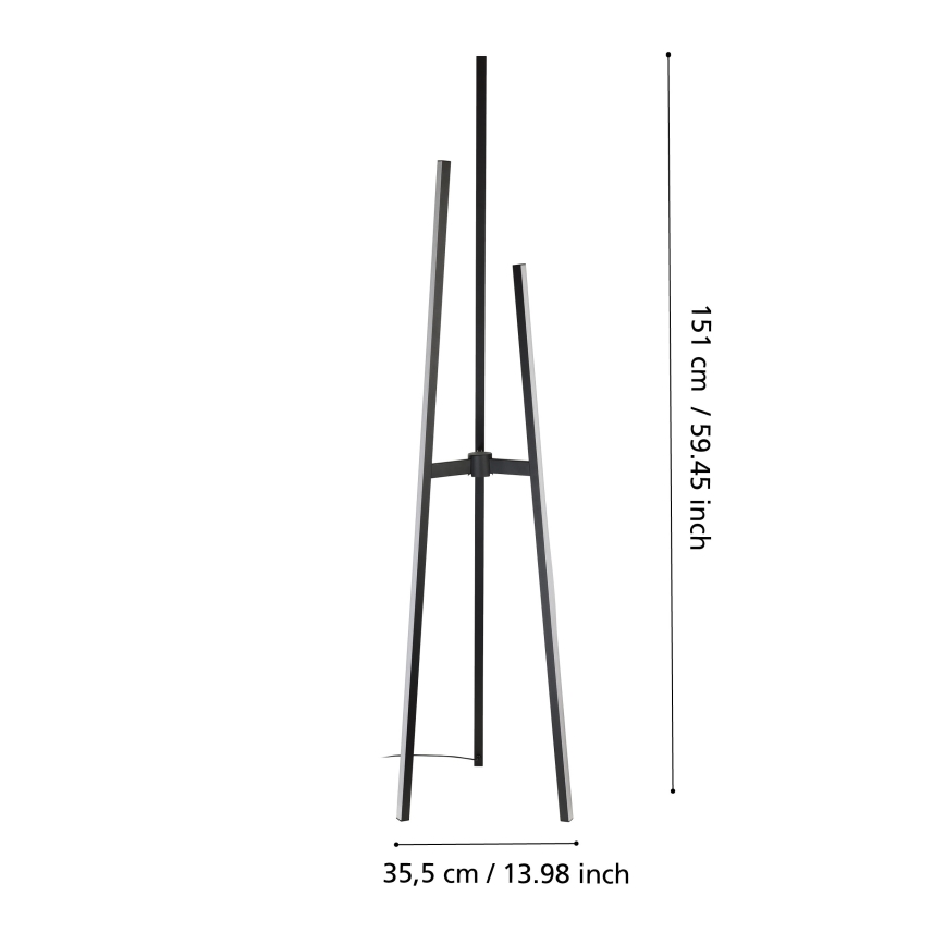 Eglo - Stoječa LED svetilka LED/30W/230V črna
