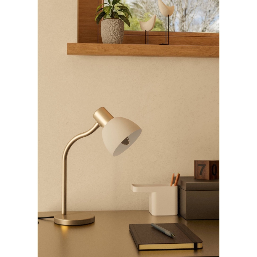 Eglo - Namizna svetilka 1xE14/25W/230V mat krom