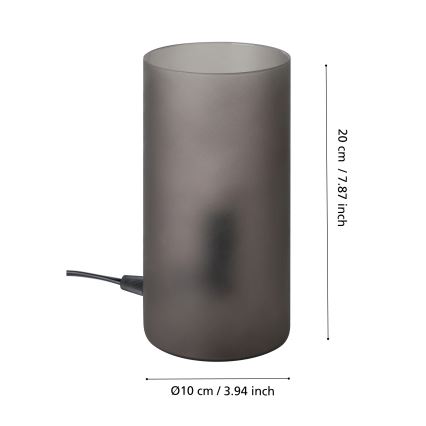 Eglo - Namizna svetilka 1xE14/40W/230V črna