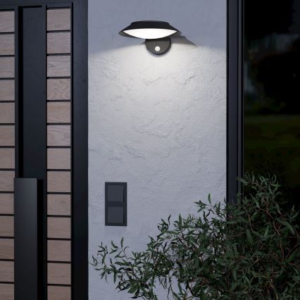 Eglo - LED Solarna stenska svetilka s senzorjem LED/7W/3,7V IP44