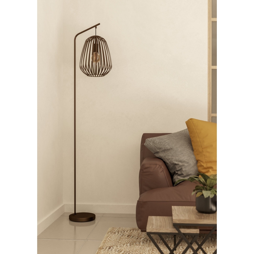Eglo - Stoječa svetilka 1xE27/40W/230V bronasta