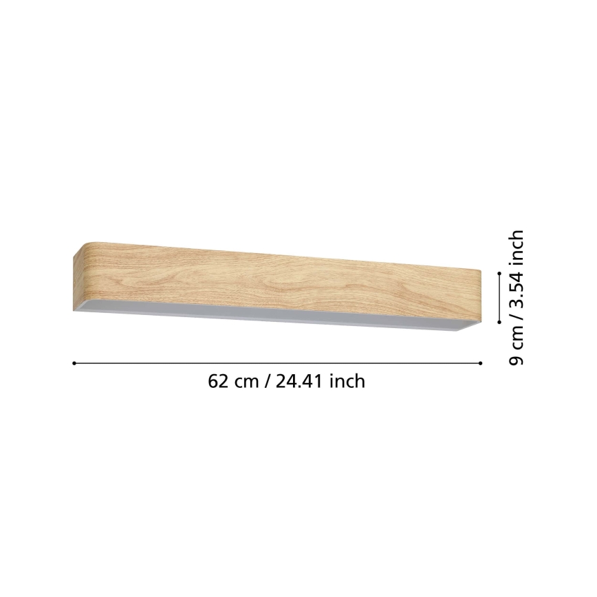 Eglo - LED Kopalniška stenska svetilka LED/26,5W/230V 3000K IP44 bež