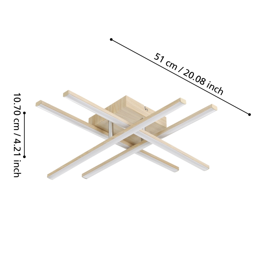 Eglo - LED Stropna svetilka LED/20,5W/230V zlata