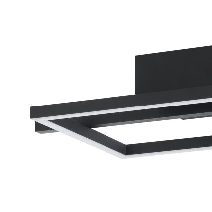 Eglo - LED RGBW Zatemnitvena stropna svetilka LED/17W/230V 2700-6500K črna + Daljinski upravljalnik