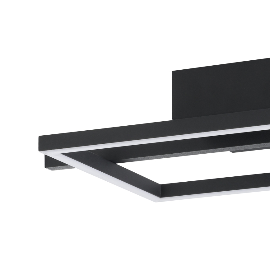 Eglo - LED RGBW Zatemnitvena stropna svetilka LED/17W/230V 2700-6500K črna + Daljinski upravljalnik