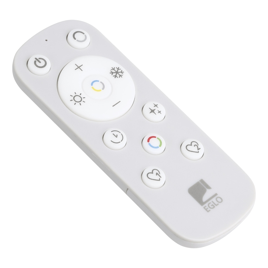 Eglo - LED RGBW Zatemnitvena stropna svetilka LED/17W/230V 2700-6500K bela + Daljinski upravljalnik