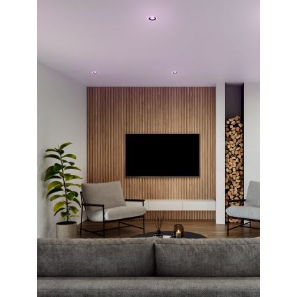 Eglo - SET 3x LED RGBW Zatemnitvena kopalniška vgradna svetilka 3xLED/3,8W/230V 2700-6500K IP44 + Daljinski upravljalnik
