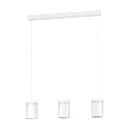 Eglo - LED RGBW Zatemnitveni lestenec na vrvici 3xLED/3,7W/230V 2700-6500K bela ZigBee