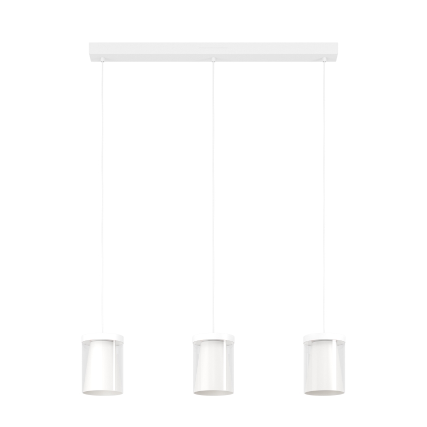 Eglo - LED RGBW Zatemnitveni lestenec na vrvici 3xLED/3,7W/230V 2700-6500K bela ZigBee