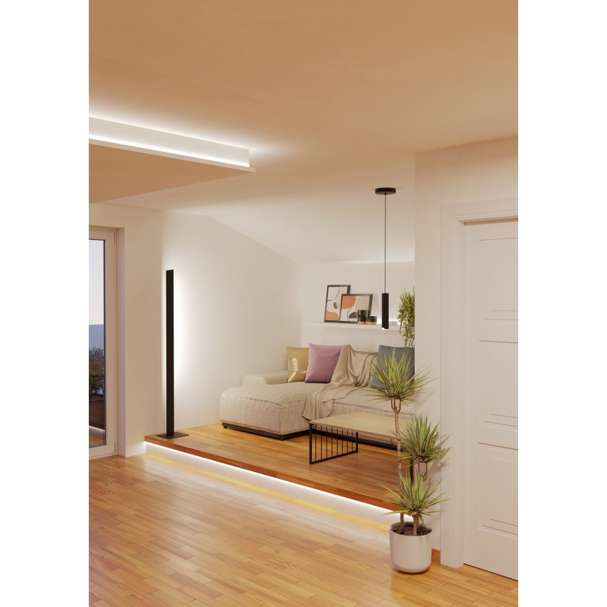 Eglo - LED RGBW Zatemnitveni lestenec na vrvici LED/3,7W/230V 2700-6500K črna