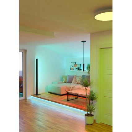 Eglo - LED RGBW Zatemnitveni lestenec na vrvici LED/3,7W/230V 2700-6500K črna