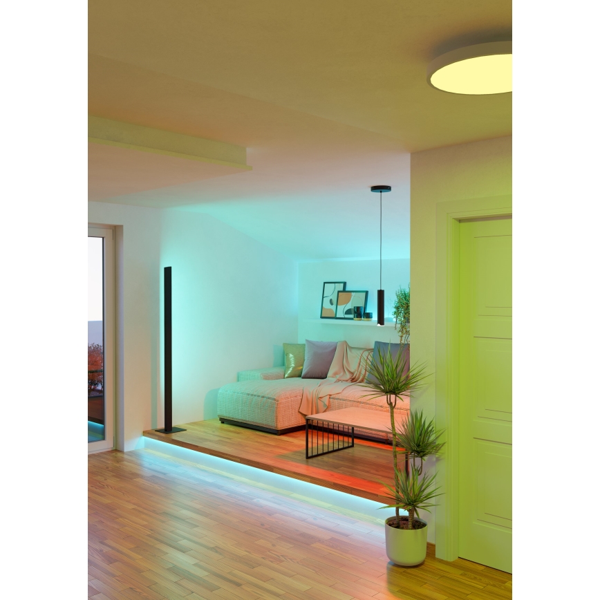 Eglo - LED RGBW Zatemnitveni lestenec na vrvici LED/3,7W/230V 2700-6500K črna