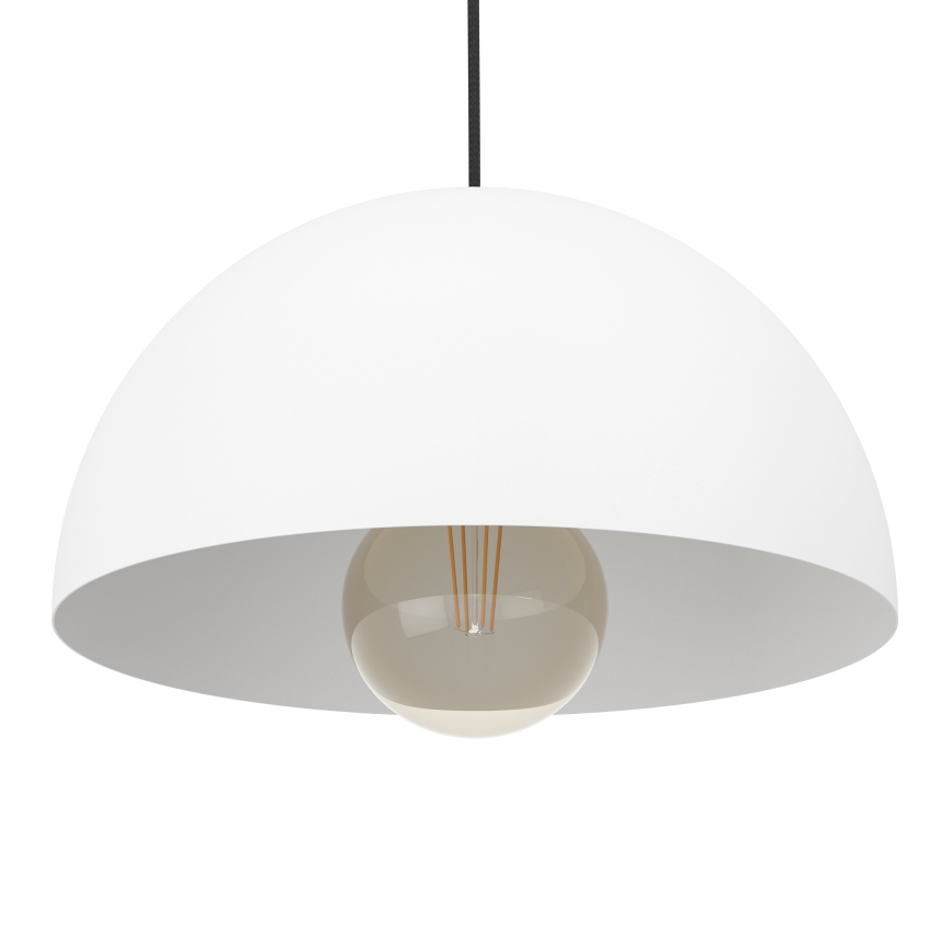 Eglo - Lestenec na vrvici 1xE27/40W/230V pr. 30 cm bela