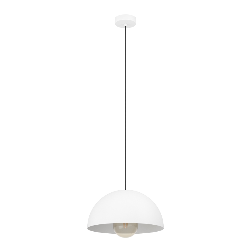 Eglo - Lestenec na vrvici 1xE27/40W/230V pr. 38 cm bela