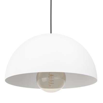 Eglo - Lestenec na vrvici 1xE27/40W/230V pr. 38 cm bela